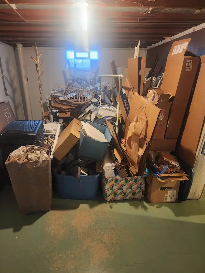 Roll-off dumpster container at job site for 6 Yard Dumpster Rental in Monte Sereno